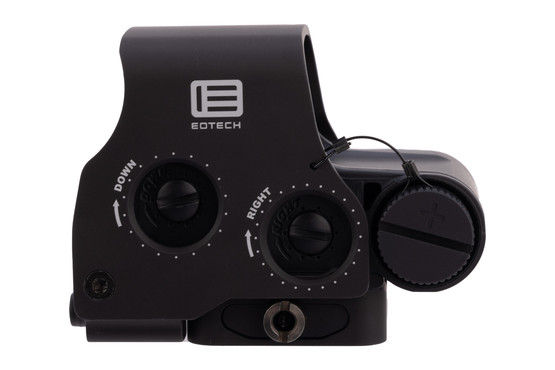 The Eotech EXPS3-1 features recessed adjustment controls.